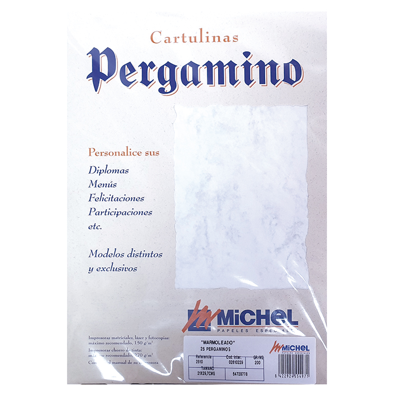 PAPEL PERGAMINO A4 MARMOLEADO 200 GRAMOS PAQUETE 25 HOJAS COLOR GRIS
