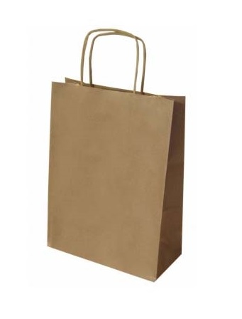 BOLSA DE PAPEL KRAFT NATURAL MEDIANA