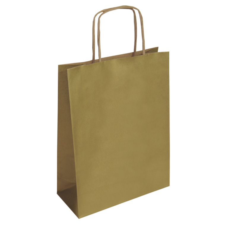 BOLSA DE PAPEL KRAFT ORO PEQUEÑA