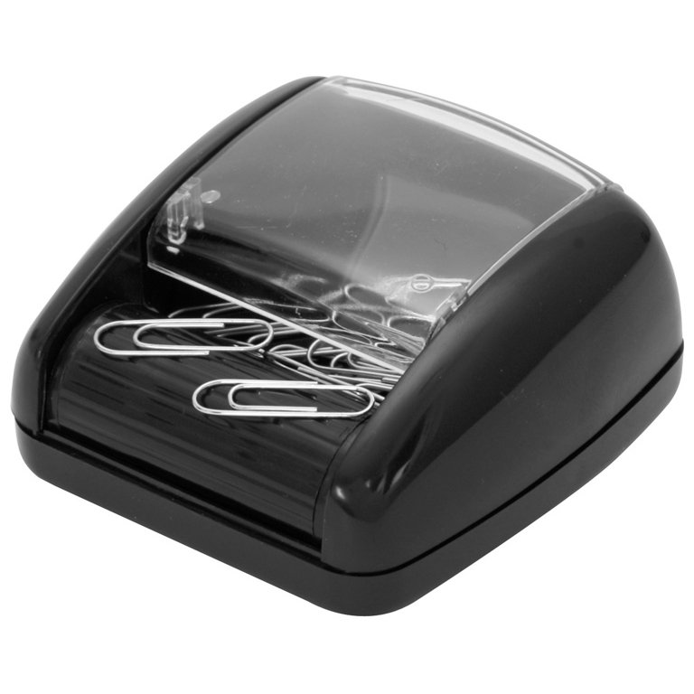 PORTACLIPS PLUS OFFICE 340 IMANTADO COLOR NEGRO