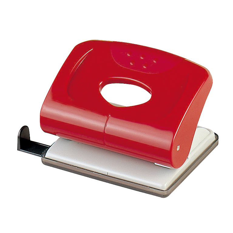 TALADRADOR SOBREMESA PLUS OFFICE 170 COLOR ROJO CAPACIDAD 20 HOJAS