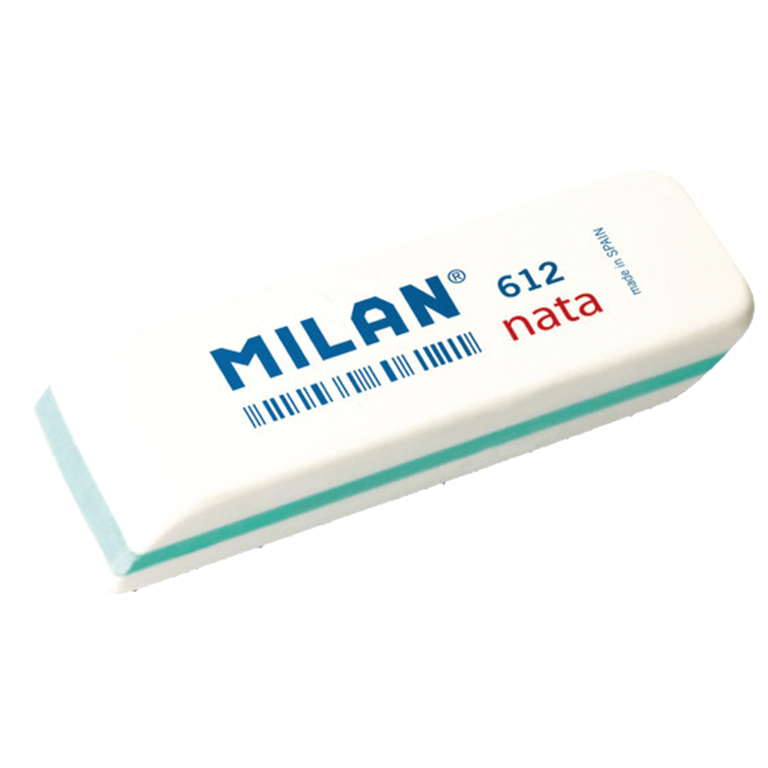 GOMA DE BORRAR MILAN NATA BORRADOR 612 BLANCO