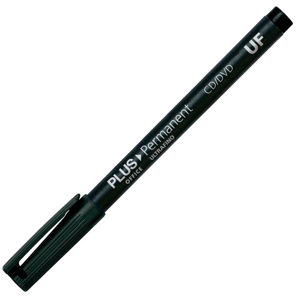 ROTULADOR MARCADOR PERMANENTE PLUS OFFICE ULTRAFINO 0,4MM COLOR NEGRO