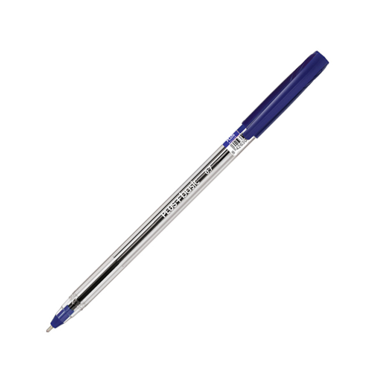 BOLIGRAFO CAPUCHON PLUS BASIC COLOR AZUL TRAZO 0,7MM 