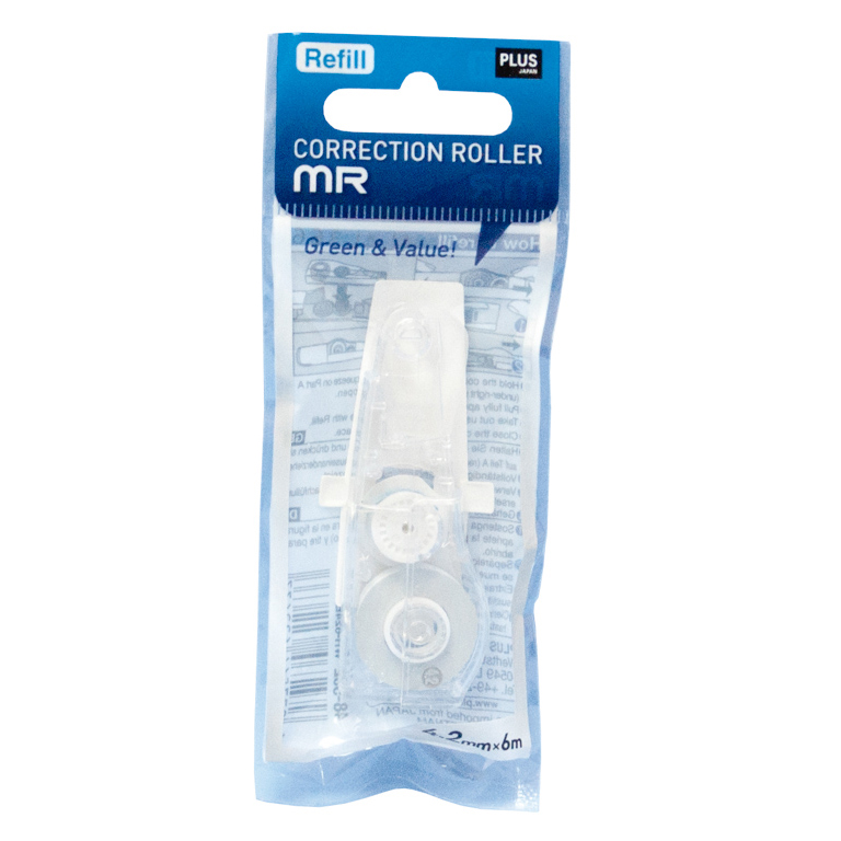 RECAMBIO CORRECTOR EN CINTA PLUS MR 4,2MM X 6M BLANCO BLÍSTER 1 UNIDAD