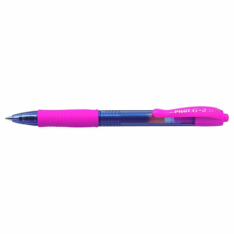 BOLÍGRAFO PILOT G-2 COLOR ROSA PASTEL RETRÁCTIL TINTA GEL