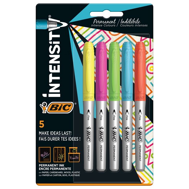 ROTULADOR BIC INTENSITY INTENSOS BLISTER 5 UNIDADES