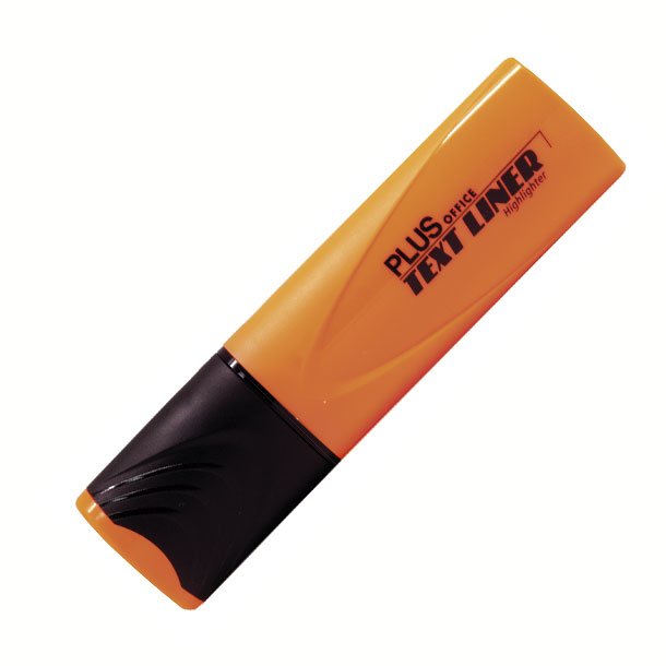 ROTULADOR MARCADOR FLUORESCENTE PLUS OFFICE TEXT LINER COLOR NARANJA FLUOR