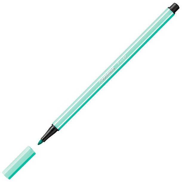 ROTULADOR STABILO PEN 68 PUNTA DE FIBRA ACUARELABLE COLOR VERDE HIELO 1 MM