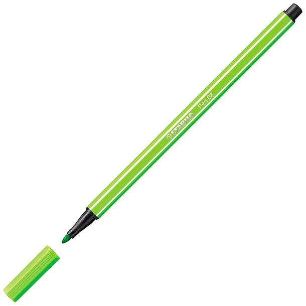 ROTULADOR STABILO PEN 68 PUNTA DE FIBRA ACUARELABLE COLOR VERDE CLARO 1 MM