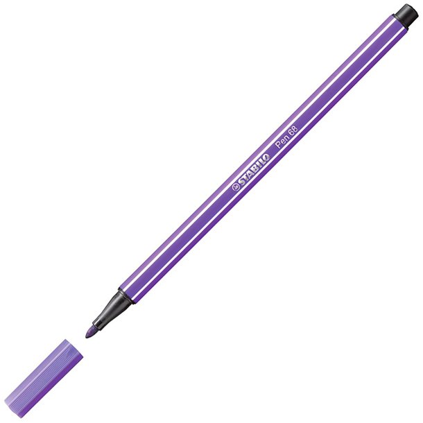 ROTULADOR STABILO PEN 68 PUNTA DE FIBRA ACUARELABLE COLOR VIOLETA 1 MM