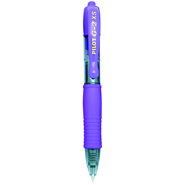 BOLÍGRAFO RETRACTIL PILOT G-2 XS PIXIE COLOR VIOLETA PASTEL TINTA GEL