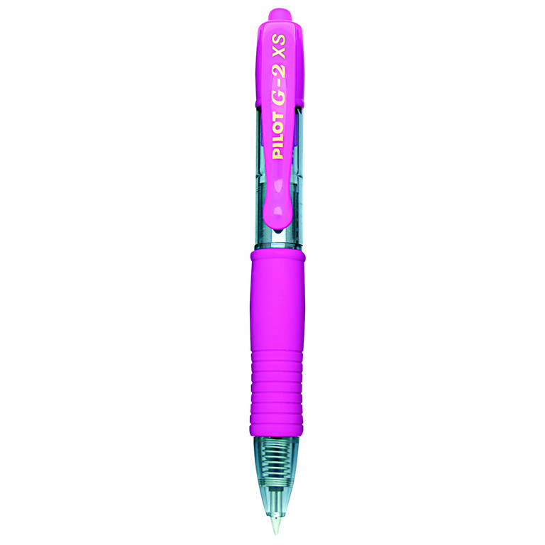 BOLÍGRAFO RETRACTIL PILOT G-2 XS PIXIE COLOR ROSA PASTEL TINTA GEL