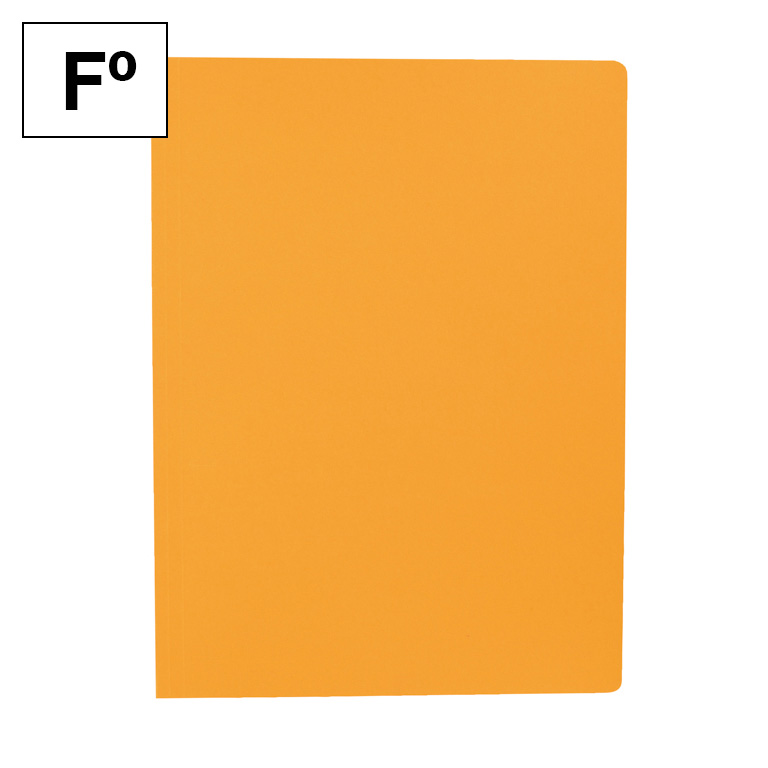 SUBCARPETA CARTULINA PLUS OFFICE FOLIO 345X230 MM 200 GRAMOS COLOR NARANJA