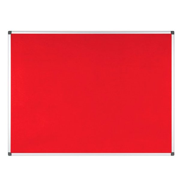 TABLERO DE FIELTRO BI-OFFICE ROJO 90X60CM
