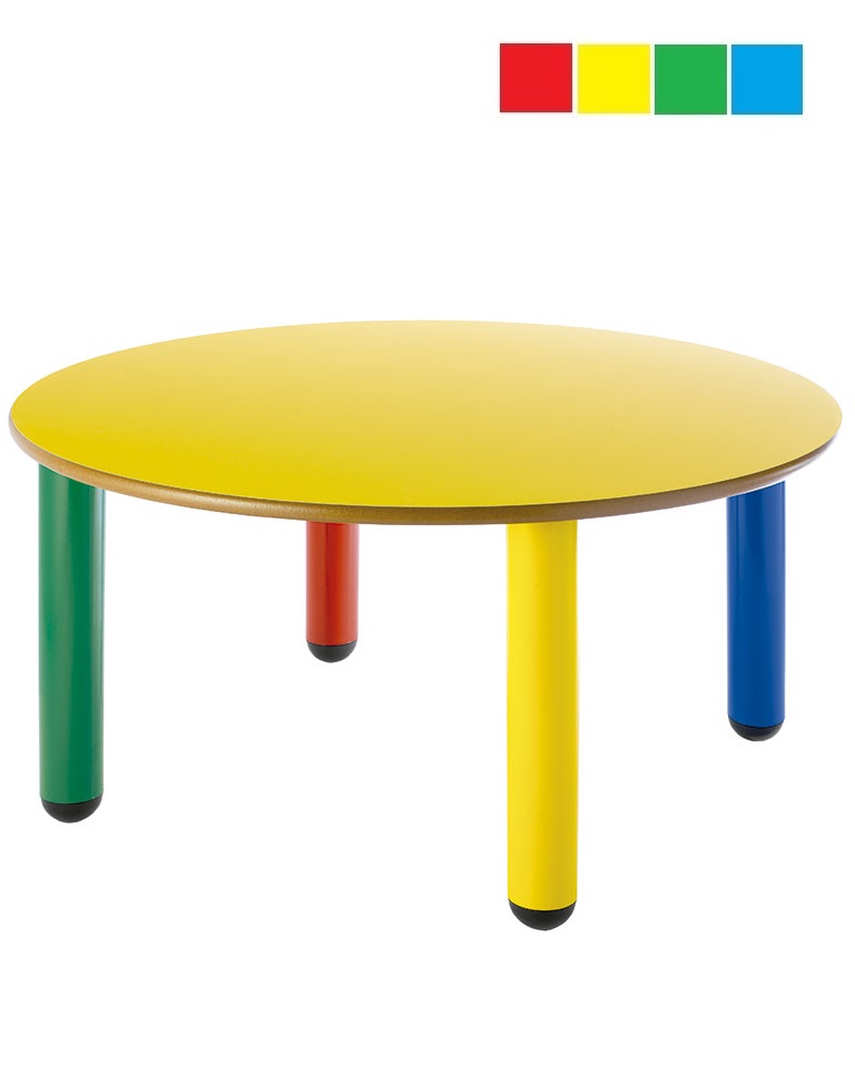 Mesa infantil redonda diámetro 120cm Altura 46 cm PP