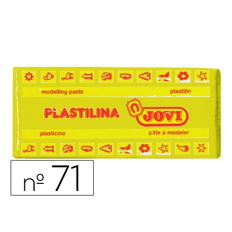 PLASTILINA JOVI MEDIANA 150 GRAMOS COLOR AMARILLO CLARO