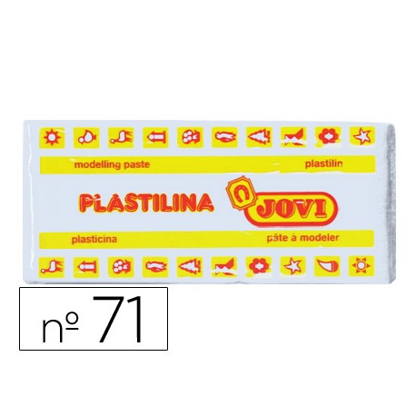 PLASTILINA JOVI MEDIANA 150 GRAMOS COLOR BLANCO