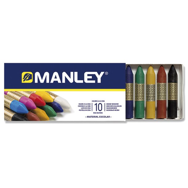 CERAS BLANDAS MANLEY 10 COLORES
