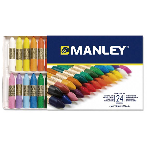 CERAS BLANDAS MANLEY 24 COLORES
