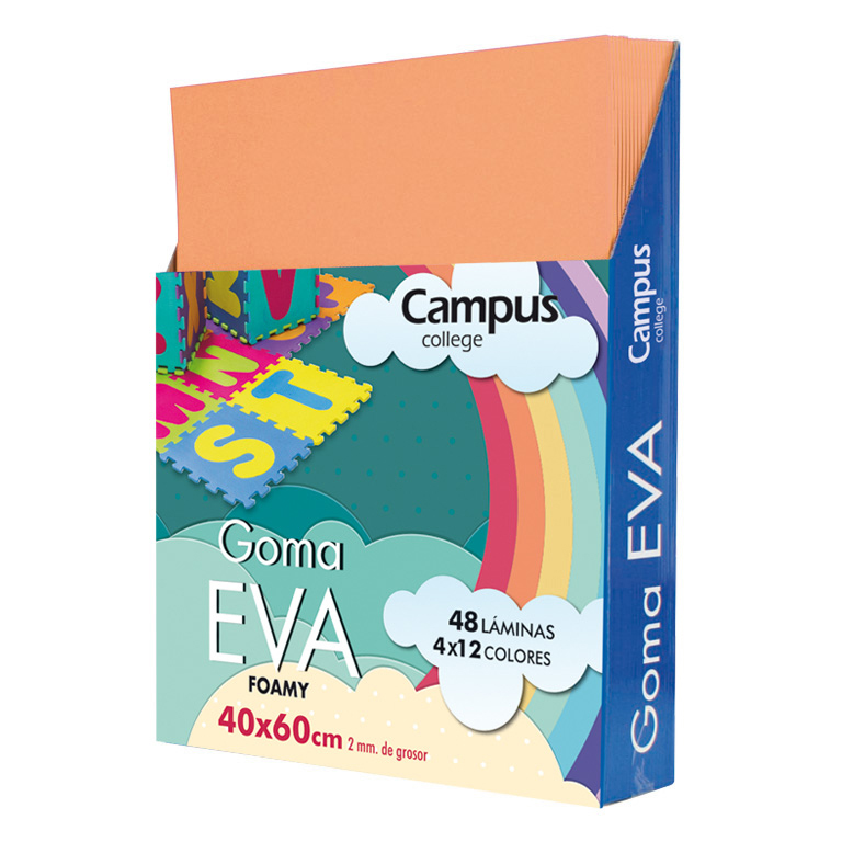 GOMA EVA CAMPUS COLLEGE 400X600 MM 2 MM COLOR CARNE