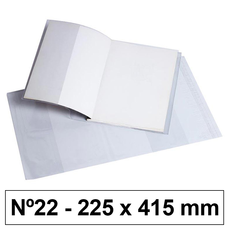 Forro libros hecho PVC nº22 225x530mm 120 micras