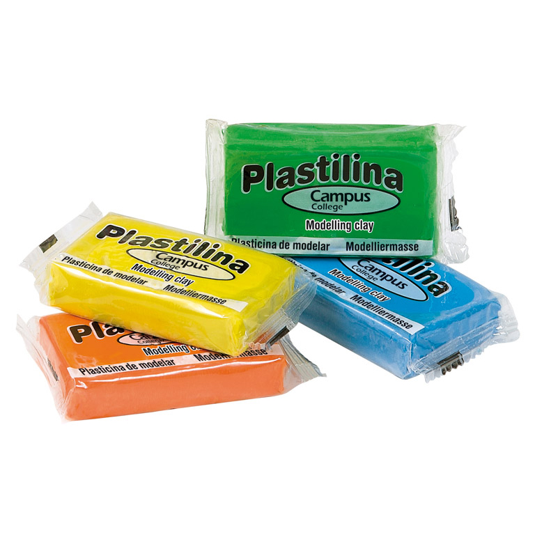 PLASTILINA CAMPUS COLLEGE 60 GR 12 COLORES CAJA 24 PASTILLAS PEQUEÑAS