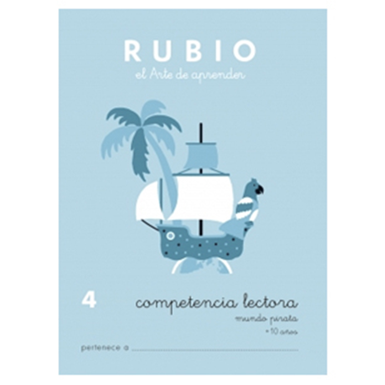 CUADERNO RUBIO COMPETENCIA LECTORA 4 MUNDO PIRATA A4