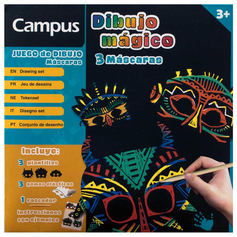 LÁMINAS DIBUJO MÁGICO CAMPUS MÁSCARAS