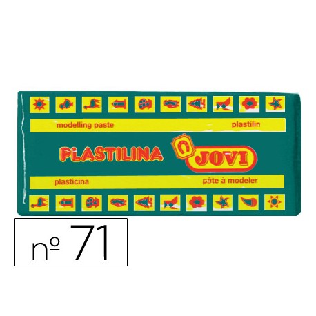 PLASTILINA JOVI MEDIANA 150 GRAMOS COLOR VERDE OSCURO