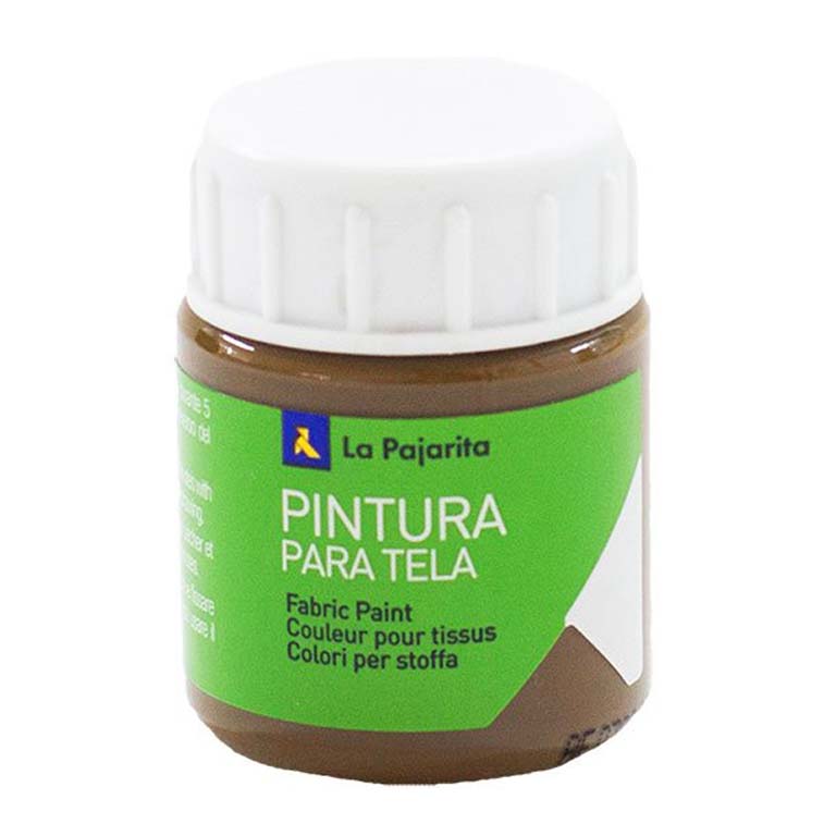 PINTURA TELA LA PAJARITA BOTE 25ML COLOR GAMUZA