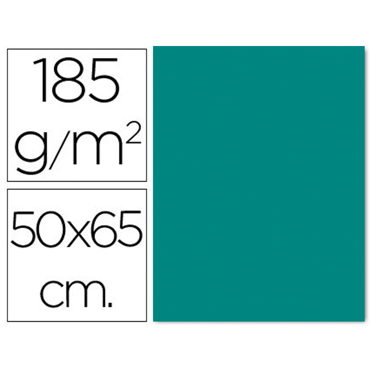 CARTULINA GUARRO IRIS 500X650 MM 185 GRAMOS COLOR  VERDE MENTA