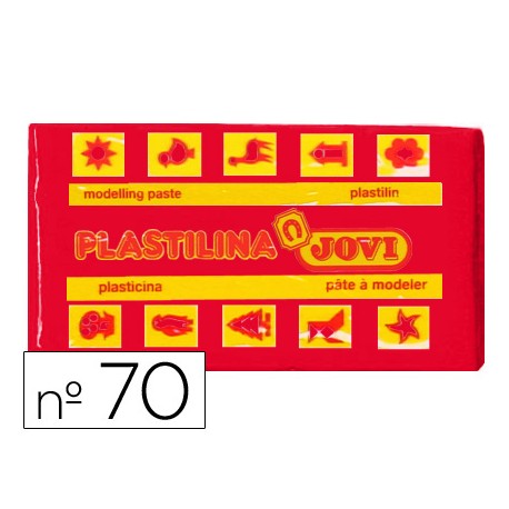 PLASTILINA JOVI PEQUEÑA 50 GRAMOS COLOR ROJO