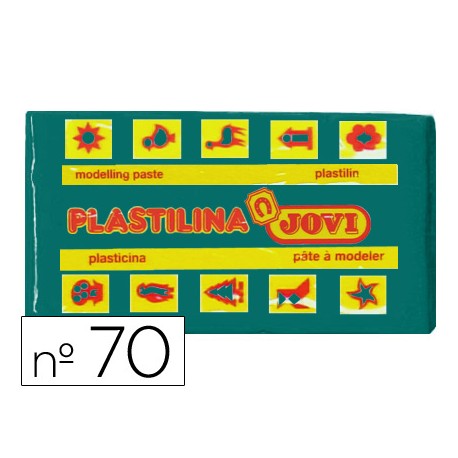 PLASTILINA JOVI PEQUEÑA 50 GR COLOR VERDE OSCURO