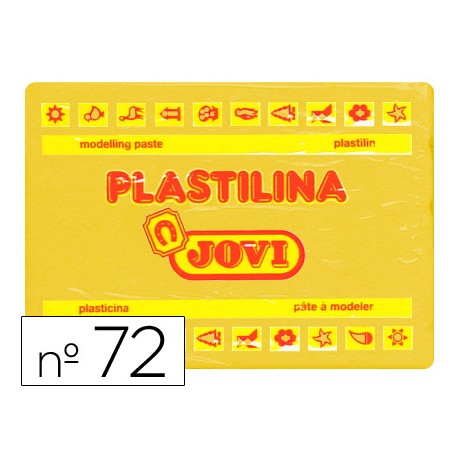 PLASTILINA JOVI GRANDE 350 GRAMOS COLOR AMARILLO OSCURO