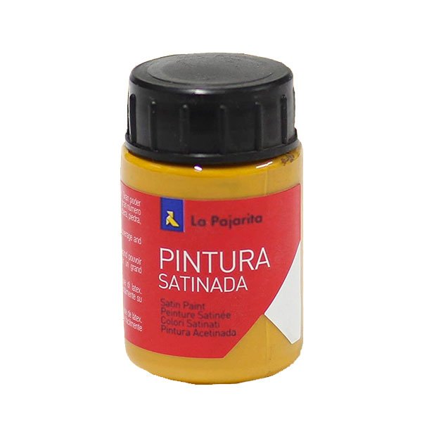 TEMPERA LATEX SATINADA LA PAJARITA BOTE 35ML COLOR AMARILLO ÓXIDO