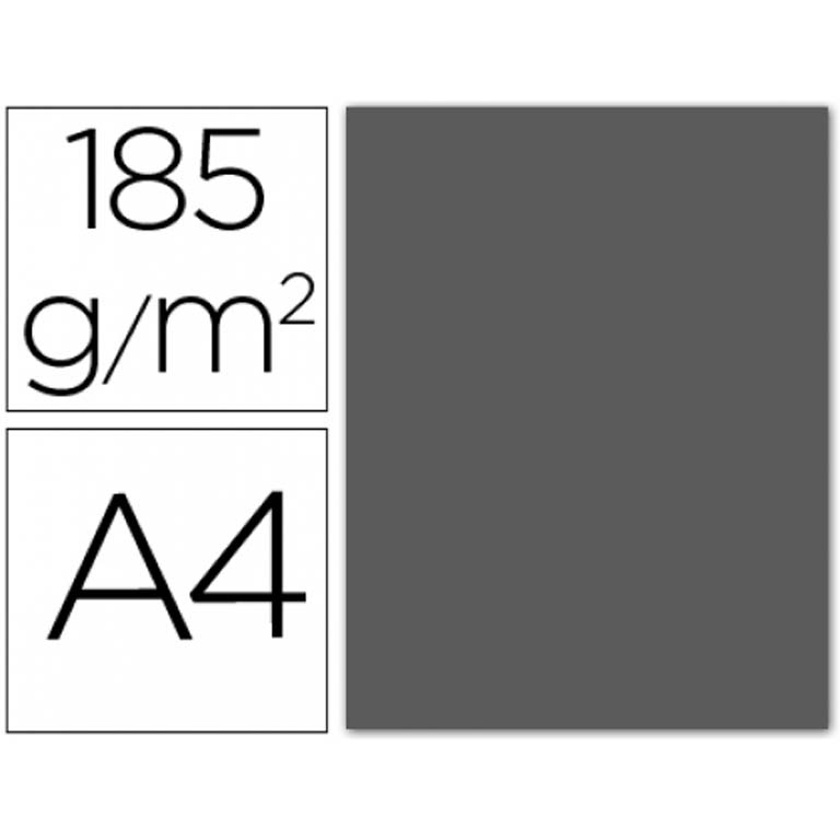 CARTULINA GUARRO A4 185G G.PLOM 50/UD