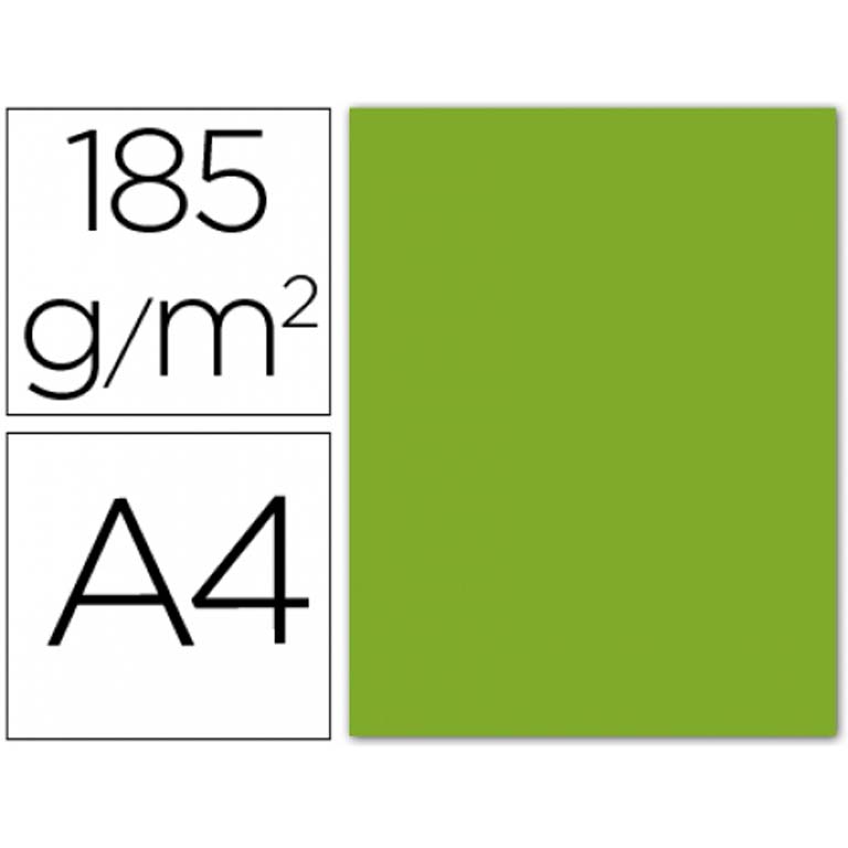 CARTULINA GUARRO A4 185G V.MANZ 50/UD