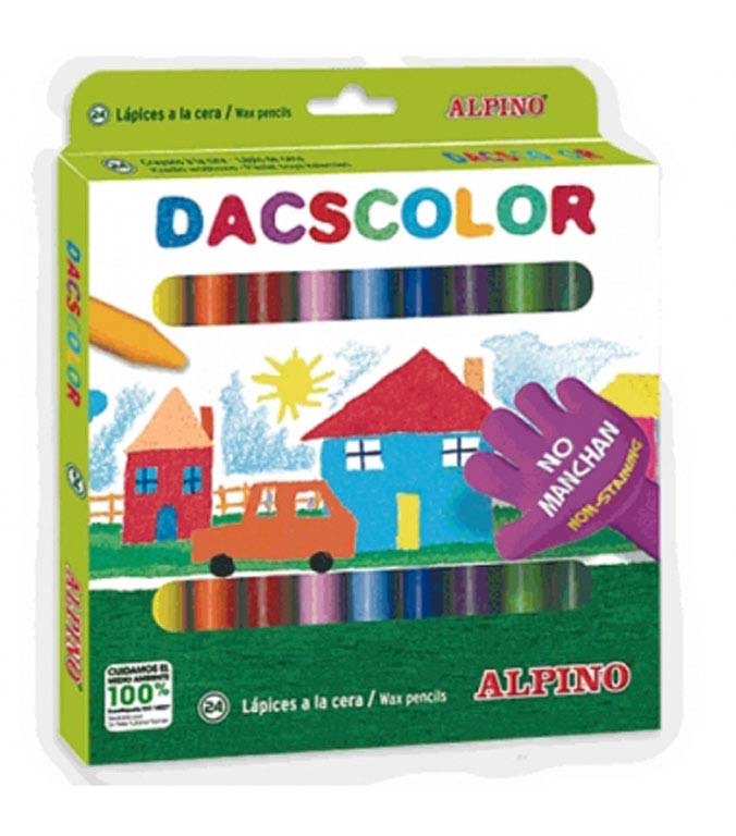 LAPIZ CERA DACSCOLOR 24 UNIDADES