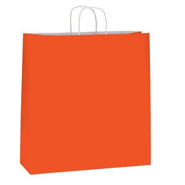 BOLSA PAPEL ASAS 35X44 NARANJA