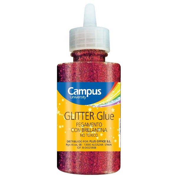 PEGAMENTO PURPURINA CAMPUS UNIVERSITY BOTE 60 GRAMOS COLOR ROJO